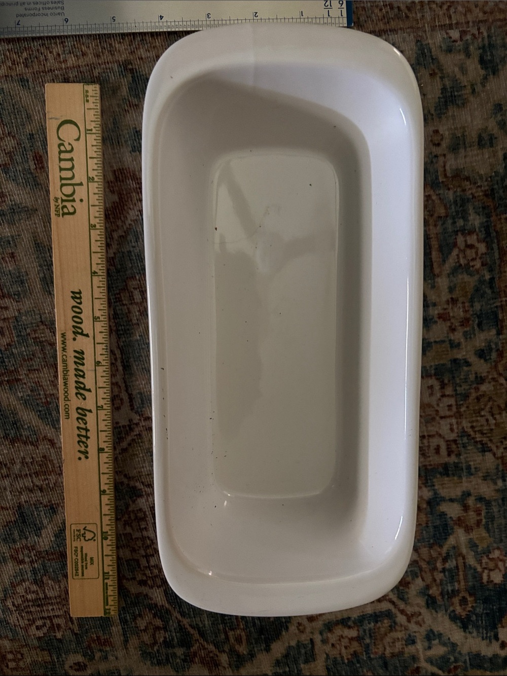 White Ceramic Loaf Pan
